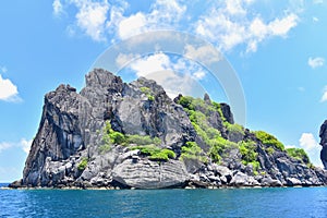 Limestone Mountains of Koh Ngam Yai in Chumphon, Thailand