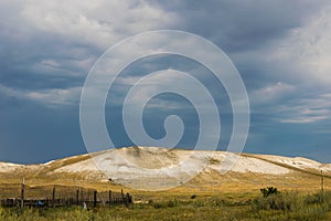 The limestone mountains of the Mesozoic era