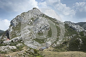 Limestone mountains in Saliencia Valley photo