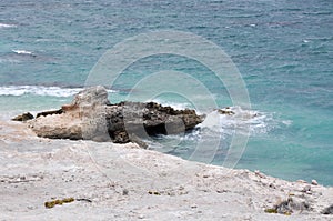 Limestone Outcropping: Foul Bay Beach photo