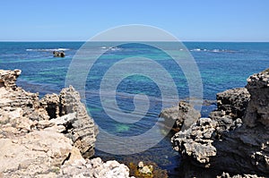 Limestone Outcropping and Indian Ocean: Cape Peron photo