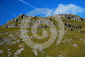 The limestone pavement at the top of Malham Cove