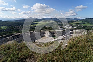 Limestone quarry panorama 4