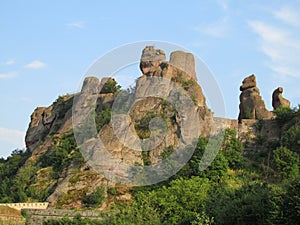 Limestone rock formation cliff in Belogradchik, Bulgaria