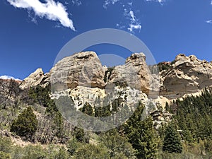 Limestone rock formation Southern Utah