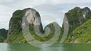 Limestone rocks in Halong Bay, Vietnam