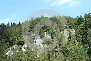 Limestone rocks in Slovak Paradise