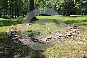 Limestone Stone Circle replica at Fort Ancient