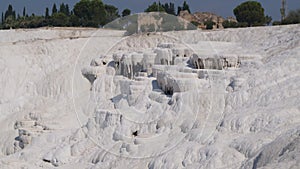 Limestone terraces of Pamukkale. Turkey.