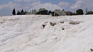 Limestone terraces of Pamukkale. Turkey.