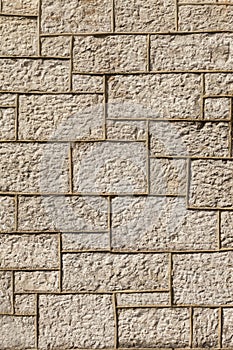 Limestone wall background.