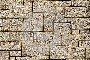 Limestone wall background.