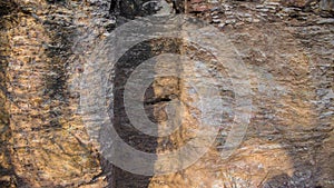 Limestone wall texture in Guanajuato Mexico