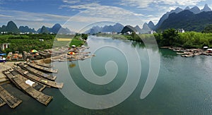 Limestone in yulong river