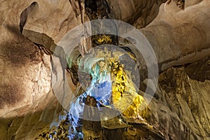 Limestones in Tempurung Cave in Malaysia