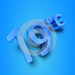 Limit housing temperature to 19 degrees - 3d render photo