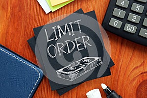 Limit Order is the order to buy or sell a stock with a restriction on the maximum price to be paid. Stop-Limit Order