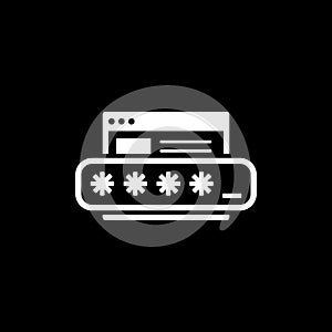 Limited Access Icon. Flat Design.