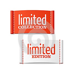 Limited collection and edition labels