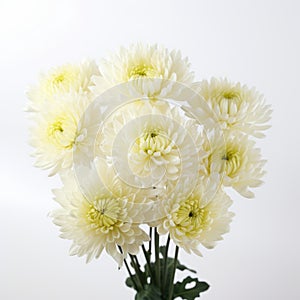 Limited Color Range Chrysanthemum Vase - Close Up 32k Uhd photo