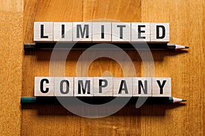 Limited company words concept