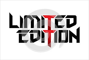 limited edition typography design vector