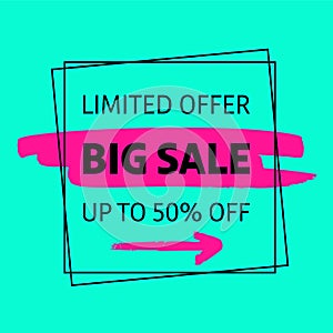 Limited offer big sale banner