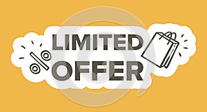 Limited Offer Sale Advertisement photo