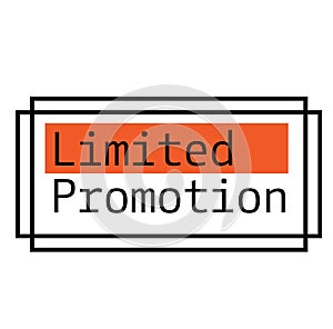 LIMITED PROMOTION stamp on white background