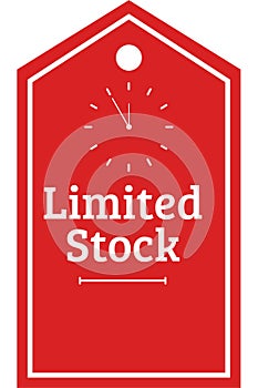 Limited Stock Vector design
