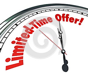 Limited Time Offer Clock Special Saving sale Clearance Event Dea