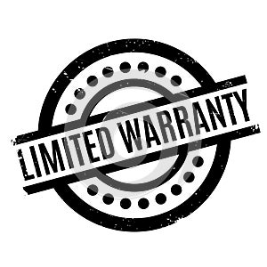 Limited Warranty rubber stamp