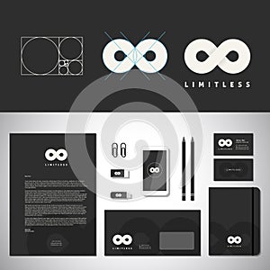 Limitless Abstract Logo Template and Identity photo