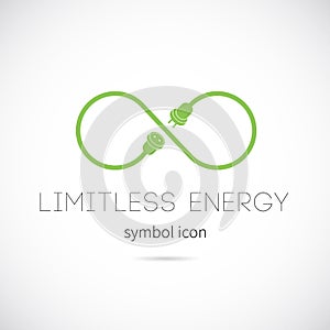 Limitless Energy Vector Concept Symbol Icon