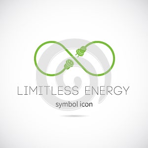 Limitless Energy Vector Concept Symbol Icon photo