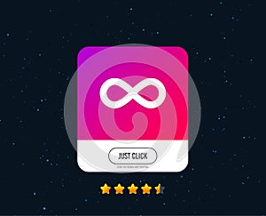 Limitless sign icon. Infinity symbol. Vector