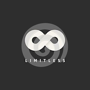 Limitless Vector Concept Symbol Icon or Logo