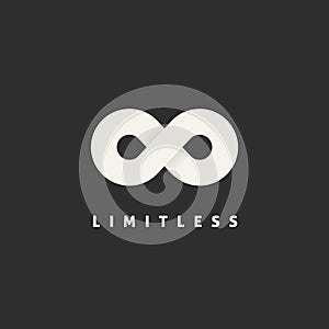 Limitless Vector Concept Symbol Icon or Logo photo