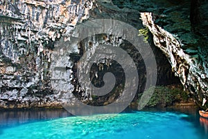 Limnetic cave of Melissani at Kefalonia