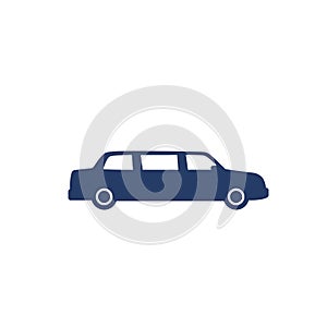 limo car icon on white