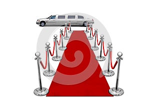 Limo and red carpet