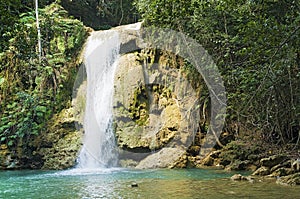 Limon waterfall, Dominican Republic