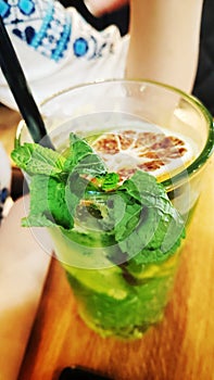 Limonade with mint