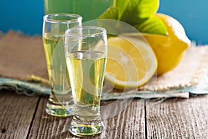 Limoncello in small shots