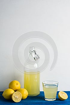 Limoncello. Tradtitional italian beverage.