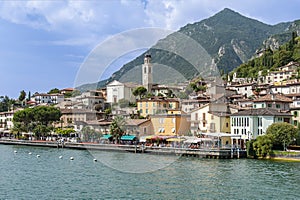 Charming town of Limone del Garda, Lake Garda, Italy