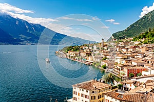 Limone, town on Garda Lake, Lombardy, Italy photo