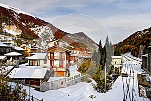 Limone Piemonte, Italy. Ski resort near France. photo