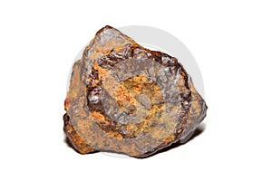 Limonite on white background