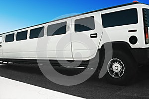 Limousine on the road